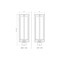 Z-Lite Aura 1 Light Outdoor Post Mount Fixture, 8in. W x 24.5in. H, Black 5013PHBS-BK - alternate 2